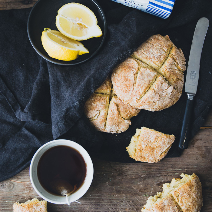Veganska scones med citron