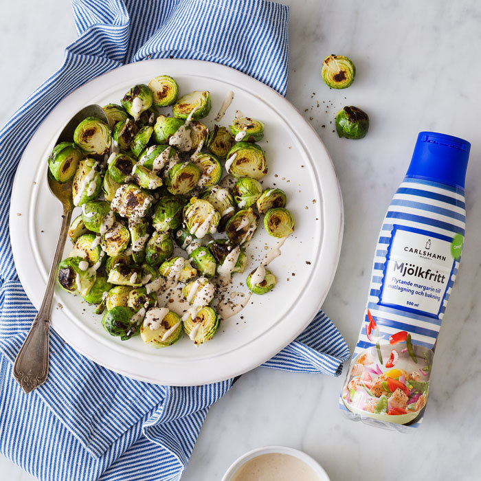 Brysselkål med tahini