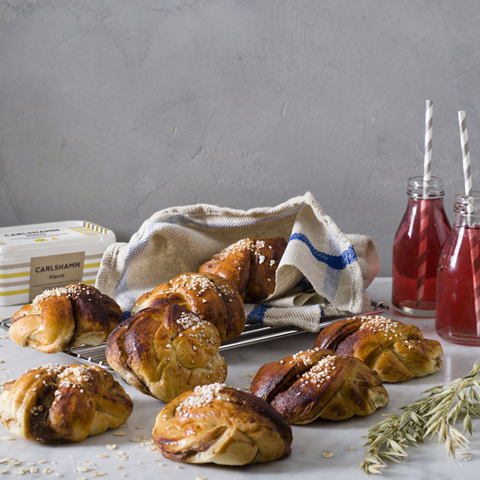 Veganska kanelbullar med havremjölk och havremargarin