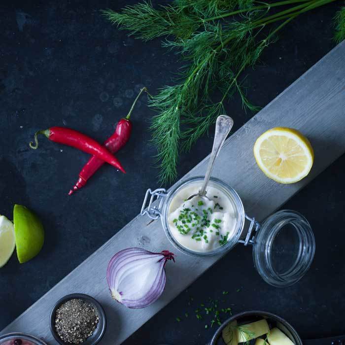 Krämig citron- och timjansill