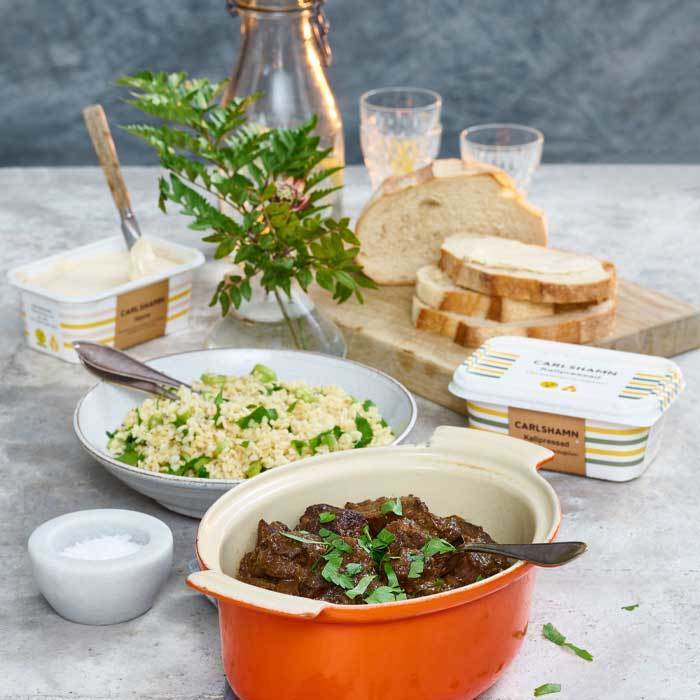 Lammgryta med äpple, rosmarin och bulgur