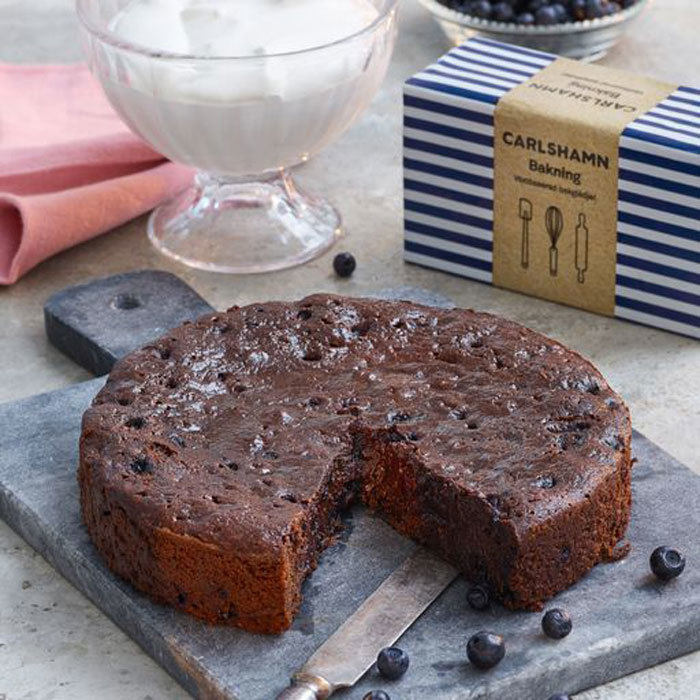 Saftig blåbärskladdkaka