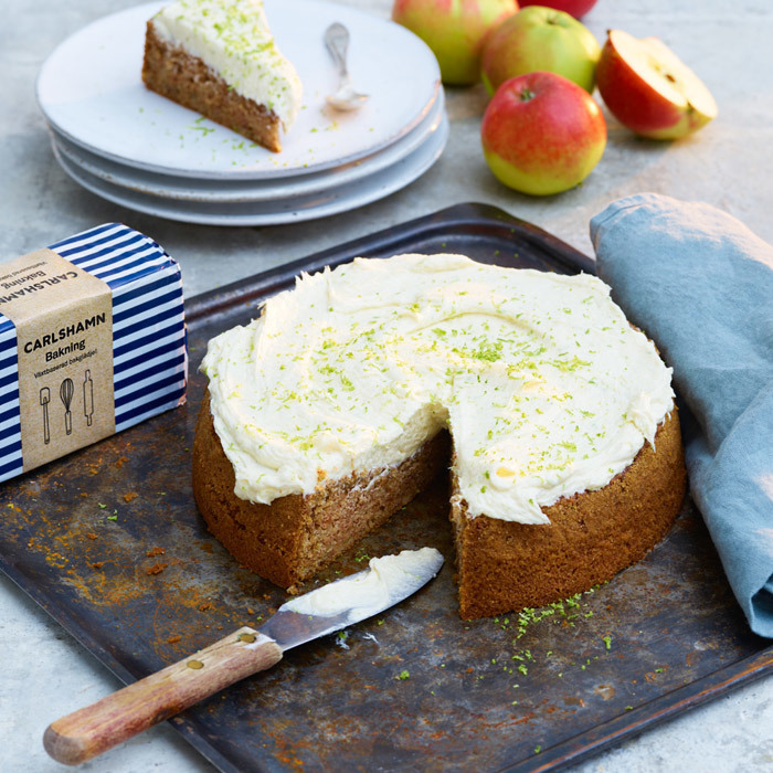 Äppelkaka med frosting